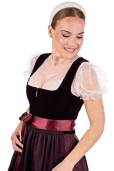 MarJo Dirndl Samt Dirndl 2tlg. - BIDINGEN - pflaume günstig online kaufen