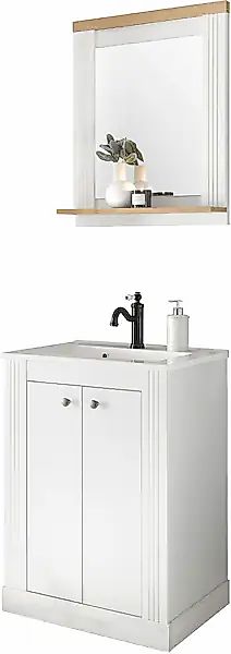 Home affaire Badmöbel-Set »WESTMINSTER, Bad im Landhausstil, 2-teiliges Bad günstig online kaufen