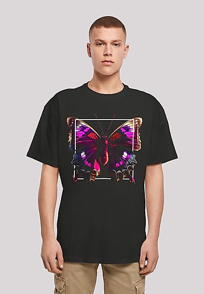 F4NT4STIC T-Shirt "Pink Schmetterling OVERSIZE TEE" Print günstig online kaufen