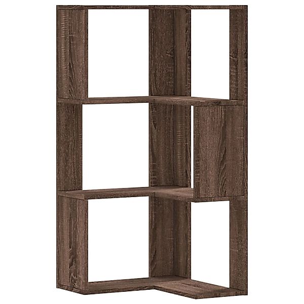 VidaXL Eck-Bücherregal 3 Böden Eichen-Optik 50x50x102 cm Holzwerkstoff günstig online kaufen