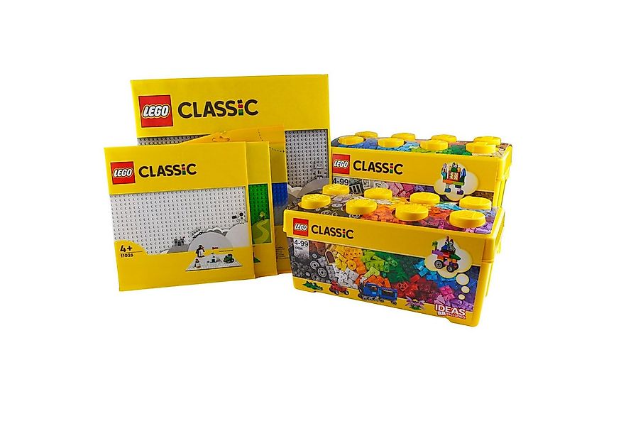 LEGO® LEGO® Classic Family Pack 2 Bausteinboxen & 4 Grundplatten - Menge 1x günstig online kaufen