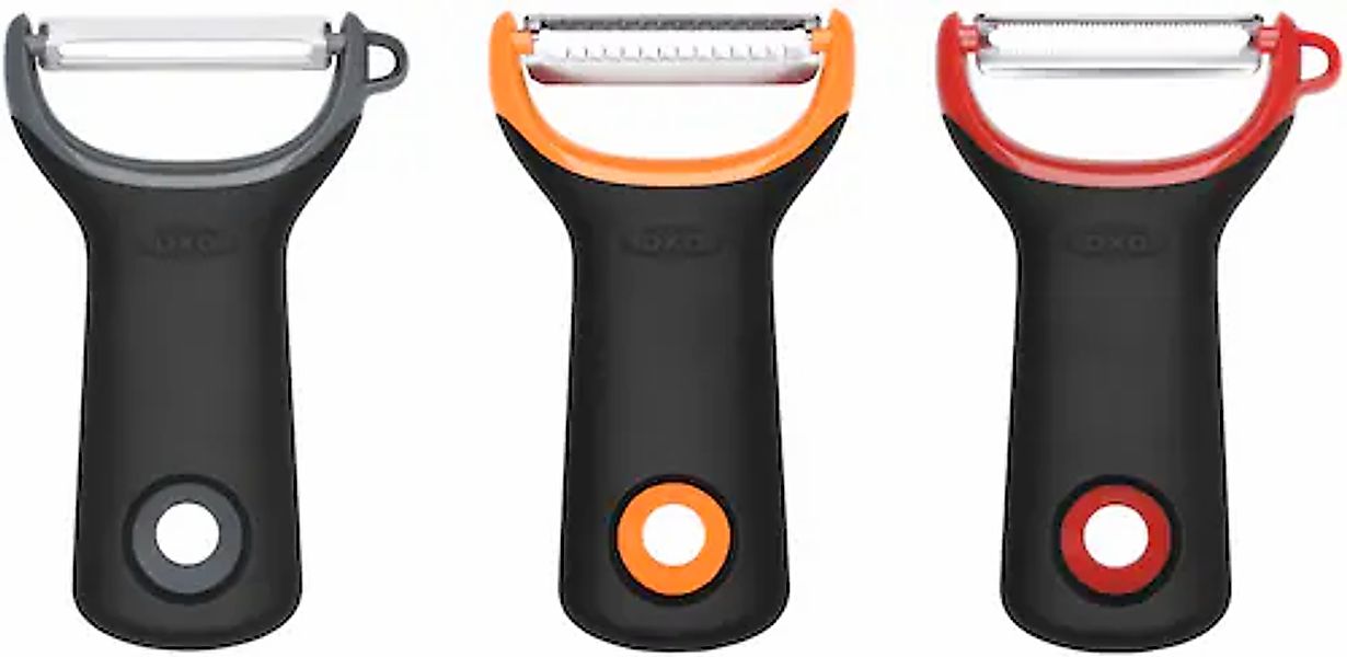OXO Good Grips Kartoffelschäler »Schäler-/Peeler-Set«, (Set, 3 tlg.), mit E günstig online kaufen