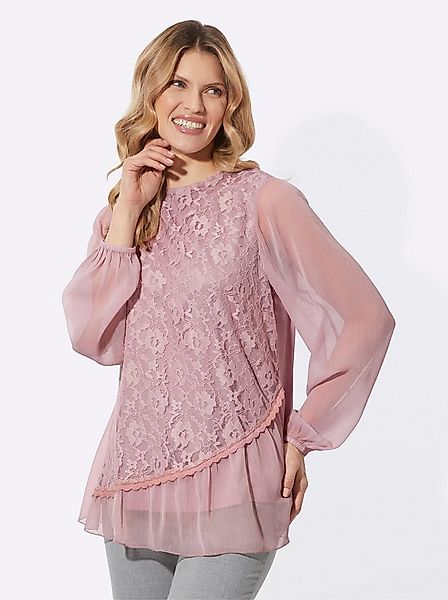 Sieh an! Klassische Bluse Spitzenbluse . günstig online kaufen