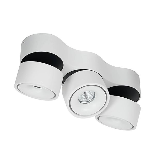Arcchio LED Deckenleuchte Rotari 10008669 Modern in Weiß aus Aluminium 3-fl günstig online kaufen