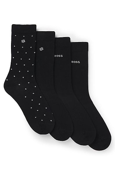 BOSS Socken 4P RS GiftShine (4-Paar) verstärkte Fersen- und Zehennaht, Ripp günstig online kaufen