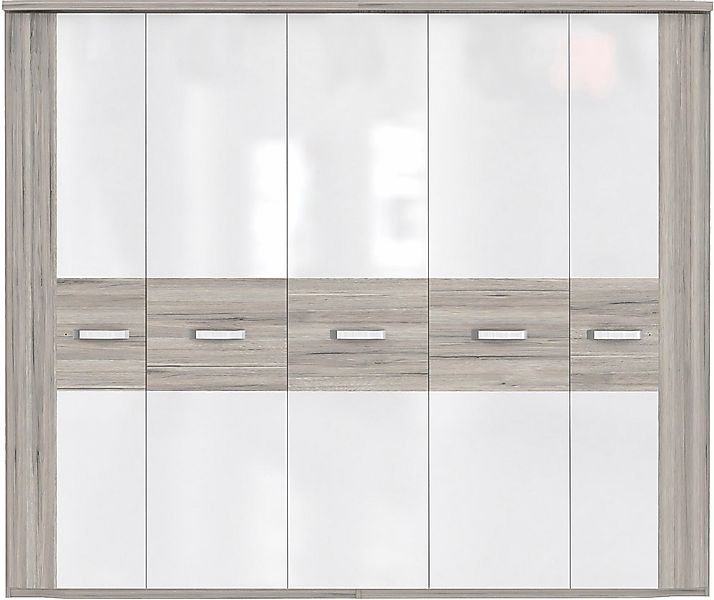 FORTE Kleiderschrank "Rondino", (Maße: B/H/T ca. 250x214x62 cm), mit Kranz günstig online kaufen
