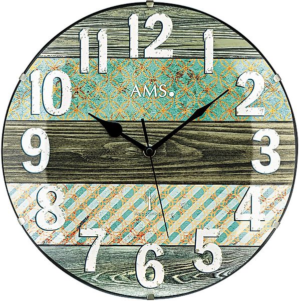AMS Funkwanduhr F5556 (Quarzuhr,Wohnzimmer,Esszimmer,Küche,Arbeitszimmer,Bü günstig online kaufen