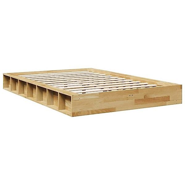 vidaXL Bett Massivholzbett ohne Matratze 120x200 cm Eichenholz günstig online kaufen