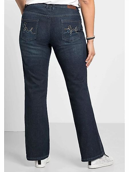 Sheego Stretch-Jeans "Große Größen", mit Used-Effekten günstig online kaufen