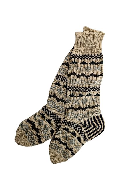 Aurelie Norwegersocken Handgestricke Socken, Haussocken günstig online kaufen