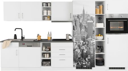 KOCHSTATION Küchenzeile "KS-Paris" mit E-Geräten, Breite 350 cm, mit großer günstig online kaufen