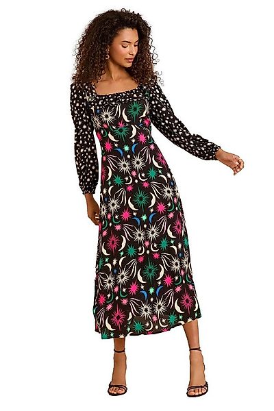 Love & Roses Midikleid Love & Roses Midikleid mit Raffung und Print (1-tlg) günstig online kaufen