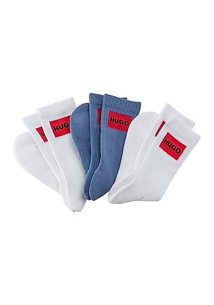 HUGO Freizeitsocken 3P QS RIB LABEL günstig online kaufen