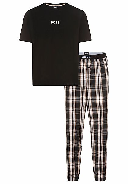 BOSS Pyjama "Easy Long Set TShirt", 2 Stk. günstig online kaufen