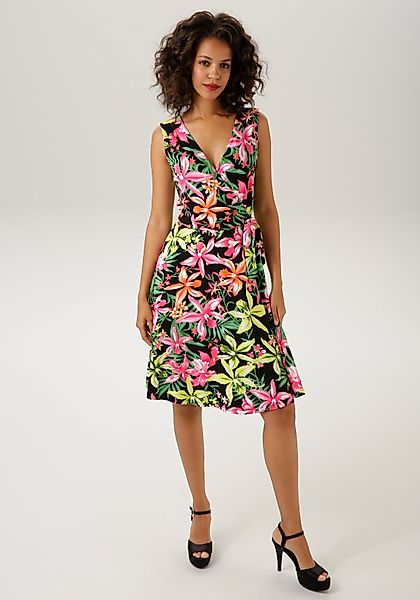 Aniston CASUAL Sommerkleid mit farbenfrohem, großflächigem günstig online kaufen