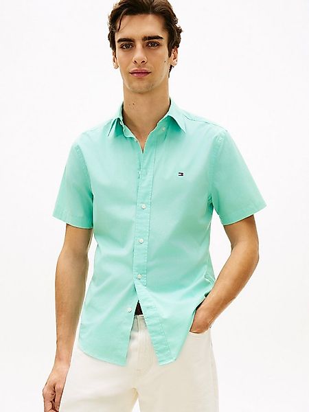 Tommy Hilfiger Kurzarmhemd FLEX POPLIN SOLID Regular fit mit Button-Down-Kr günstig online kaufen