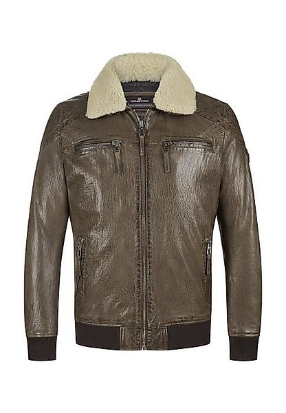 Milestone Lederjacke MSBen mit Logo Badge günstig online kaufen