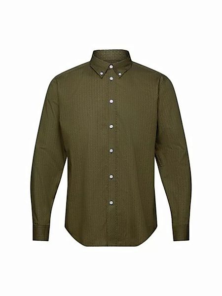 Esprit Collection Businesshemd Baumwollhemd mit Print in bequemer Passform günstig online kaufen