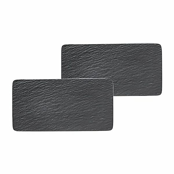 Villeroy & Boch Servierplatte »Servierplatten Manufacture Rock 2er Set schw günstig online kaufen