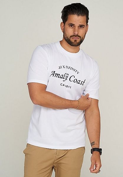Jack & Jones T-Shirt JJHILL TEE SS CREW NECK Basic Shirt mit großen Druck u günstig online kaufen