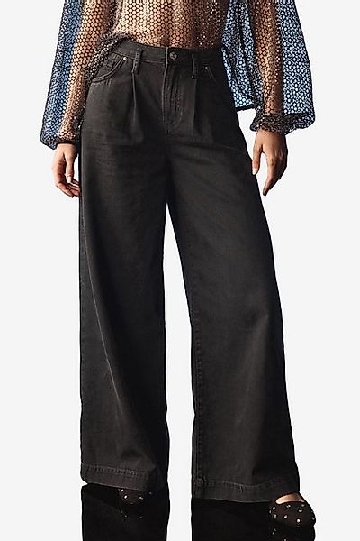 Next Weite Jeans Weite Palazzo-Jeans aus 100 % Baumwolle (1-tlg) günstig online kaufen