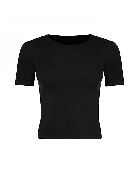 Evoni T-Shirt Damen kurzes Kurzarmshirt aus günstig online kaufen