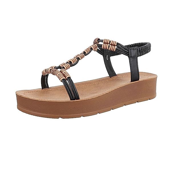 Ital-Design Damen Freizeit Riemchensandalette (86345129) Keilabsatz/Wedge günstig online kaufen