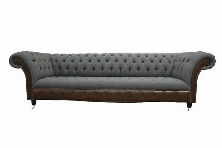 JVmoebel Sofa Englische Chesterfield Luxus Textil Sofa 4 Sitzer Sofa Polste günstig online kaufen