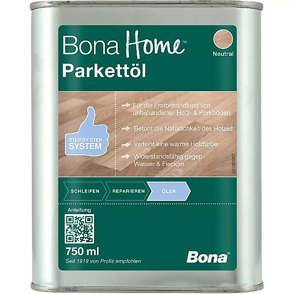Bona Home Parkett-Öl Neutral 750 ml günstig online kaufen