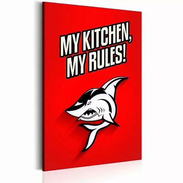 artgeist Wandbild My kitchen, my rules! mehrfarbig Gr. 40 x 60 günstig online kaufen