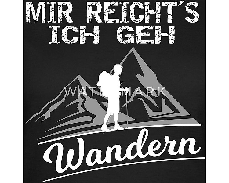 Spreadshirt T-Shirt Mir Reicht's Ich Geh Wandern Spruch Berg Gipfel Frauen günstig online kaufen