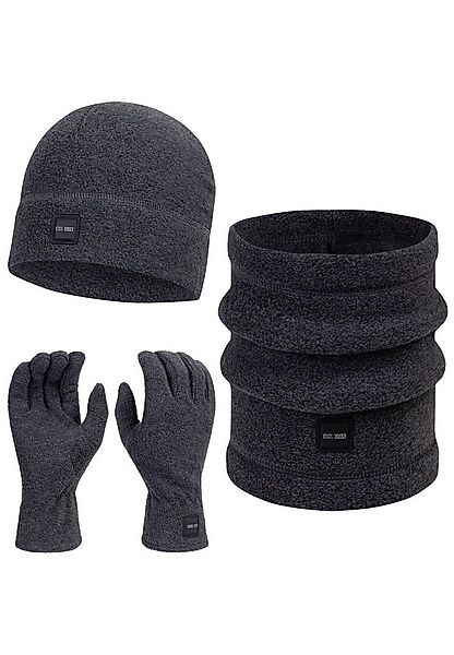 Indicode Mütze & Schal Herren INGjert Strickmütze Herrenmütze Set günstig online kaufen