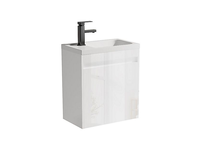 UEV Waschtisch Waschbecken klein mit Unterschrank set, Badmöbel Gäste-WC (W günstig online kaufen