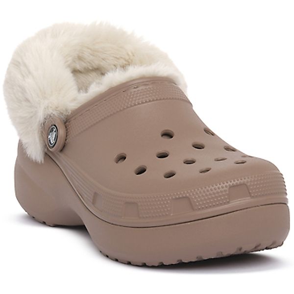Crocs  Clogs LATT CLASSIC PLATFORM FUZZ LINED CG günstig online kaufen
