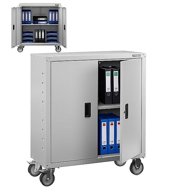 Arebos Aktenschrank Aktenschrank Büroschrank Materialschrank Stahlschrank günstig online kaufen