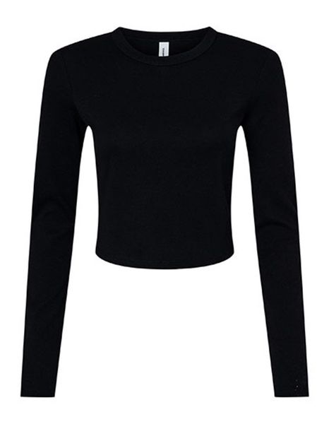 Bella + Canvas Langarmshirt bauchfreies Strecht günstig online kaufen
