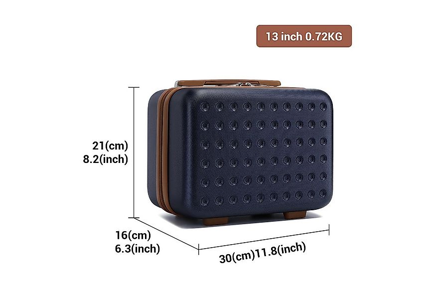 British Traveller Hartschalen-Trolley Hartschalenkoffer 100% ABS mit 4 Roll günstig online kaufen