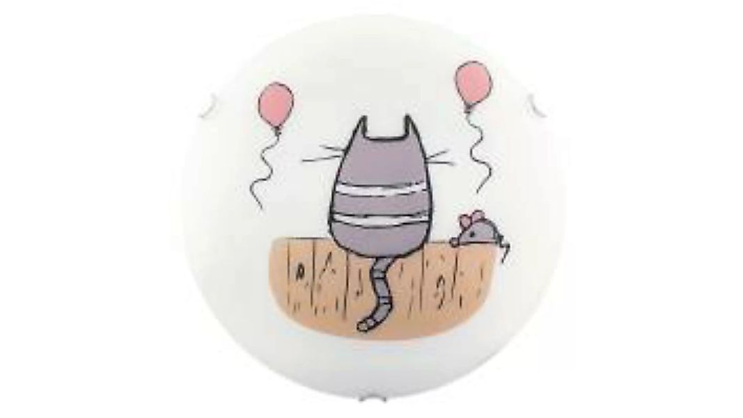 Runde Kinderlampe Wand Katze Maus E27 Bett EIRENNE günstig online kaufen