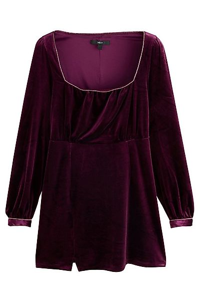 Next Minikleid Langärmeliges Minikleid mit verziertem Ausschnitt (1-tlg) günstig online kaufen