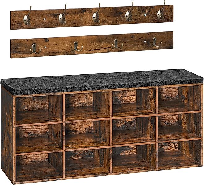 Hoobro Garderobe Wandgarderobe mit 9 Haken, günstig online kaufen