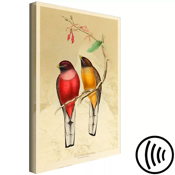 Wandbild Birds Twig (1 Part) Vertical XXL günstig online kaufen