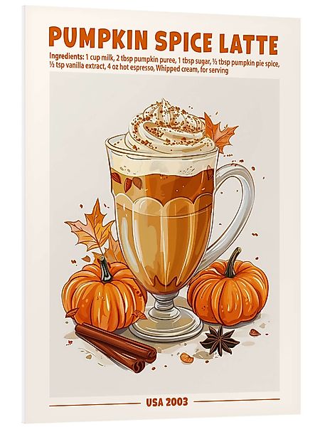 Posterlounge Wandbild Pumpkin Spice Latte, USA günstig online kaufen