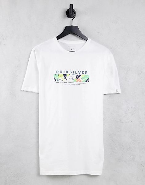 Quiksilver – Wrap It Up – T-Shirt in Weiß günstig online kaufen