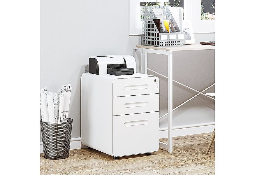 Vinsetto Rollcontainer Bürocontainer mit 3 Schubladen, (Büroschrank, 1 St., günstig online kaufen