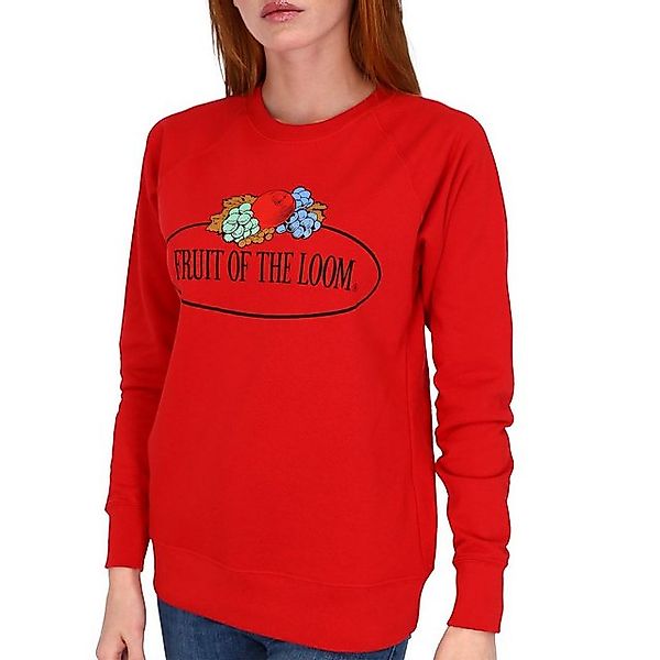 Fruit of the Loom Sweatshirt leichtes Damen Sweatshirt mit Vintage-Logo günstig online kaufen