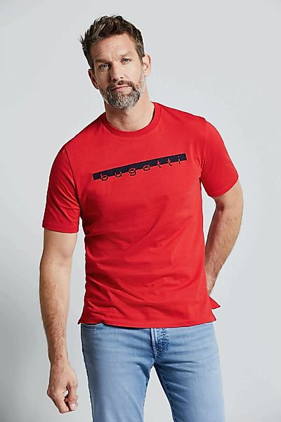 bugatti T-Shirt, mit großem Logo-Print günstig online kaufen