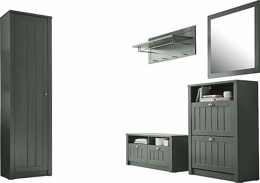 Home affaire Garderobenschrank "ASCOT" Set, 5 Stk. tlg. günstig online kaufen