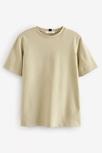 Next T-Shirt Schweres T-Shirt mit Rundhalsausschnitt (1-tlg) günstig online kaufen
