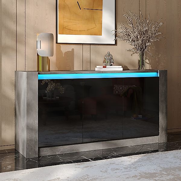 Flieks Sideboard mit LED-Beleuchtung und 3 günstig online kaufen