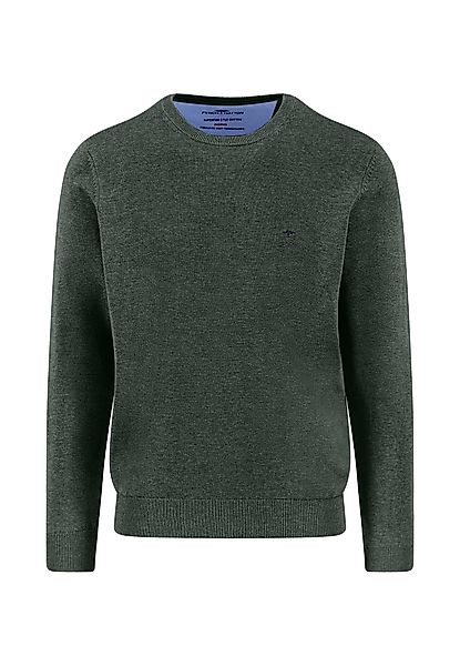 FYNCH-HATTON Strickpullover O-Neck, Superfine dark ivy günstig online kaufen